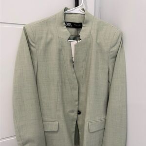 Zara Light Green Blazer